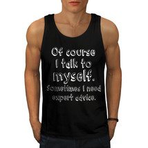 I Talk To Myself Tee Funny Men Tank Top - £10.27 GBP