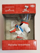 Hallmark Peanuts Snoopy Ice Skating 2011 Christmas Ornament - New in Box ! - £10.55 GBP