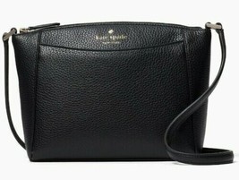 Kate Spade Monica Crossbody Black Pebbled Leather WKR00258 NWT $279 Retail - £79.10 GBP