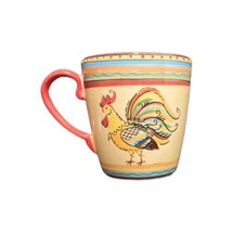 Rise and Shine Hand Painted Roosters Coffee Mug Tabletops Gallery 12 oz Cup - £12.70 GBP