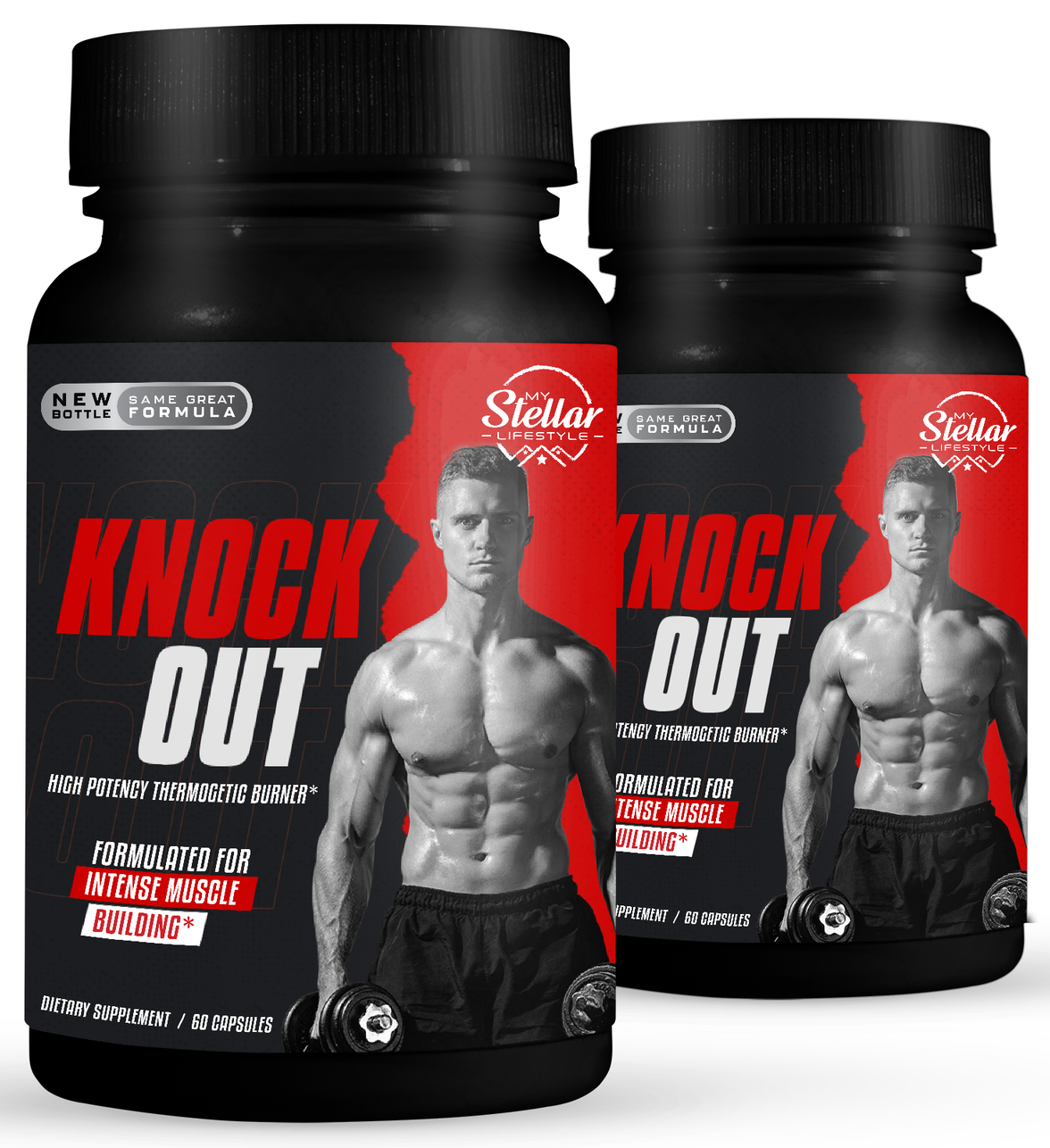 2 Pack Knock Out, quemador de grasa instantáneo-60 Capsulas x2 - $69.29