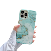 Anymob iPhone Case Green Smooth Luxury Marble Plus Creative Silky Fashion Design - £20.69 GBP