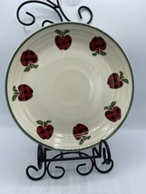 Individual Salad Plate Applejack by INTERNATIONAL China Width 7 3/4 in Red Green - £7.00 GBP