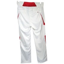 Mens XL White Baseball Pants Adult Red Side Back Pockets Alleson 36x34 - $36.00