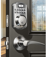 Keyless Entry Door Lock with Keypad and Lever Handle, Auto-Lock, Battery... - $94.78