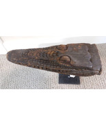 Sepik River Papua New Guinea Carved Canoe Prow, 13 inch on metal stand - $254.86 CAD