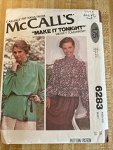 Vintage McCalls 1978, Pattern, #6283, Misses Blouses, Size 16, Bust 38, Cut - $55.71 MXN