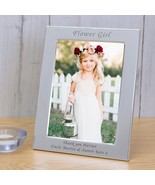 Personalised Engraved Flower Girl Silver Plated Photo Frame Flower Girl ... - £12.78 GBP