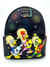 Disney Parks The Three Caballeros Loungefly Backpack EPCOT Mexico Pavilion GITD - $108.89