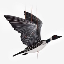 Loon Bird Flying Hanging Mobile Wood Colombia Fair Trade New - £45.85 GBP