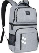 Forich Insulated Cooler Backpack Double Deck Lightweight Leakproof Backpack - £32.95 GBP