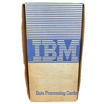  Vintage IBM Data Processing Punch Cards Box 1965 Computer Ephemera - $43.69