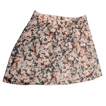 CJ Banks Womens A Line Skirt Plus Size 22W Brown Pink White Ruffles Lined - £27.24 GBP
