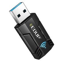 Edup Ac 1300Mbps Usb Wifi Adapter For Pc Usb 3.0 Wireless Dongle, 5Ghz /2.4Ghz D - £24.29 GBP