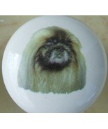 Ceramic Cabinet Knobs Knob w/ Pekingese DOG - £3.26 GBP