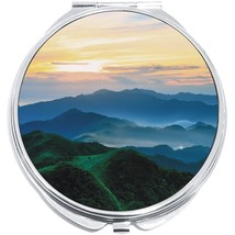 Mountains Sunrise Compact with Mirrors - Perfect for your Pocket or Purse - $11.76