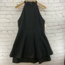 Almost Famous Dress Womens Sz XL High Neck A Line Ruffles NWT - $19.79