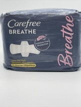 1 Pack - Carefree BREATHE Ultra Thin Pads with Wings Regular Absorbency 16 Count - £7.75 GBP