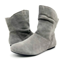 Nine West Ankle Boots Mojito Suede Leather Upper Gray Almond Toe Women&#39;s 10  - £26.92 GBP