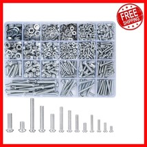 1080-Piece Carbon Steel Screw and Nut Assortment Kit with Washers - M3/M... - $495.41 MXN