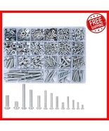 1080-Piece Carbon Steel Screw and Nut Assortment Kit with Washers - M3/M... - $495.41 MXN