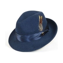 Men Bruno Capelo Hat Australian Wool Crushable Fedora Untouchable UN129 Denim image 2