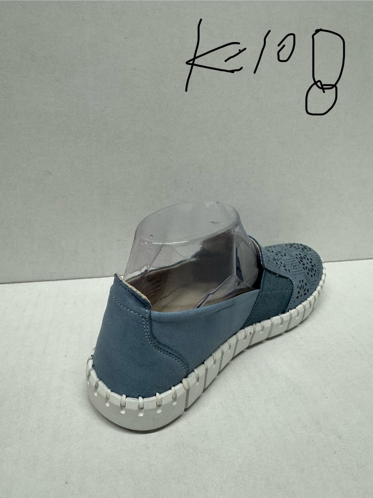 MIZ MOOZ SLIP ON PERFORETED LEATHER SNEAKERS BLUE  37EU / 7US  # K-108 Item image 7