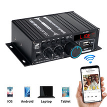 800W 2 Channel Bluetooth Mini Hifi Power Amplifier Audio Stereo Amp Home... - £45.61 GBP