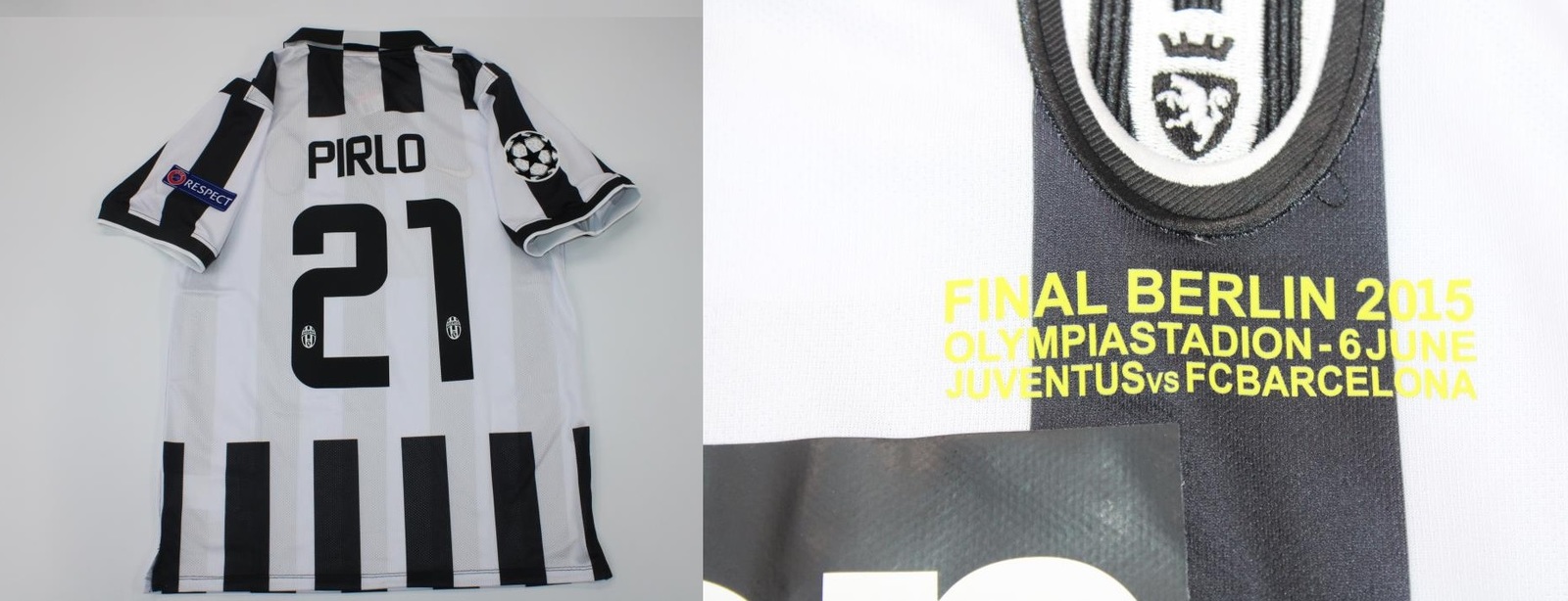 juventus 2014 2015 jersey shirt pirlo short sleeve chamarra UCL FINAL