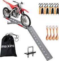 Mockins 500 Lbs Capacity Anti Tilt Hitch-Mount Motorcycle Carrier With Ramp, Car - £165.33 GBP