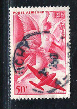 FRANCE 1946-1947 Very Fine Used Air Post Stamp Scott # C19 - £0.57 GBP