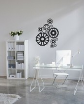 Steampunk Gears Wall Decal Set fills approximate 2&#39; x 3&#39; of Space - £27.06 GBP