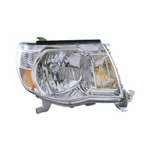 Headlight For 2005-11 Toyota Tacoma Passenger Side With Chrome Bezel Clear Lens - $126.97