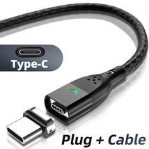 FONKEN Magnetic Cable 3A USB Magnetic Phone Charger Data Cord USB Type C Cable M - £5.71 GBP