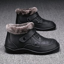 Men Boots Winter Shoes Men Snow Boots Warm Waterproof Rain Shoes Outdoor Ankle P - £24.43 GBP