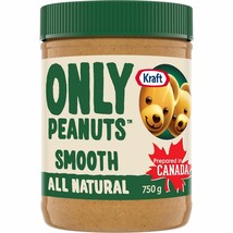 2 X Kraft Only Peanuts All Natural Smooth Peanut Butter 750g Each -Free ... - £23.53 GBP