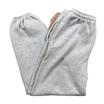 Vintage Hanes Sweatpants Gray Elastic Fleece 90s Men&#39;s XL Made In USA Po... - £27.23 GBP