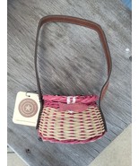 Boyds Bears Wicker Fishing Creel Basket Collection Brand New Red Decor Mini - $24.75