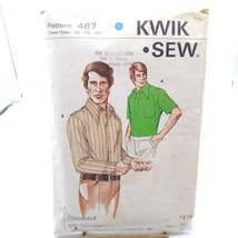 UNCUT Vintage Sewing PATTERN Sew Knit n Stretch 467, Kwik Sew 1970s Mens... - $14.52