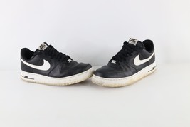 Nike Air Force 1 Mens 13 Distressed &#39;07 Spell Out Leather Shoes Sneakers... - £54.29 GBP