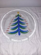 Kosta Boda Art Glass CHRISTMAS TREE Charger by Ulrica Hydman Vallien Sweden - $1,303.90 MXN