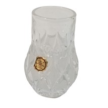 Crystal Toothpick Holder Bud Vase German Bleikrystall Clear 3 Inch Germany - $19.94