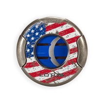 Lotus Meteor Cigar Cutter American Flag Twin Blade Compact Metal Housing Cut1001 - $76.59 CAD
