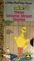 Sesame Street - 3 Sesame Street Stories (VHS, 1985) Golden Book Video Classic - £12.49 GBP