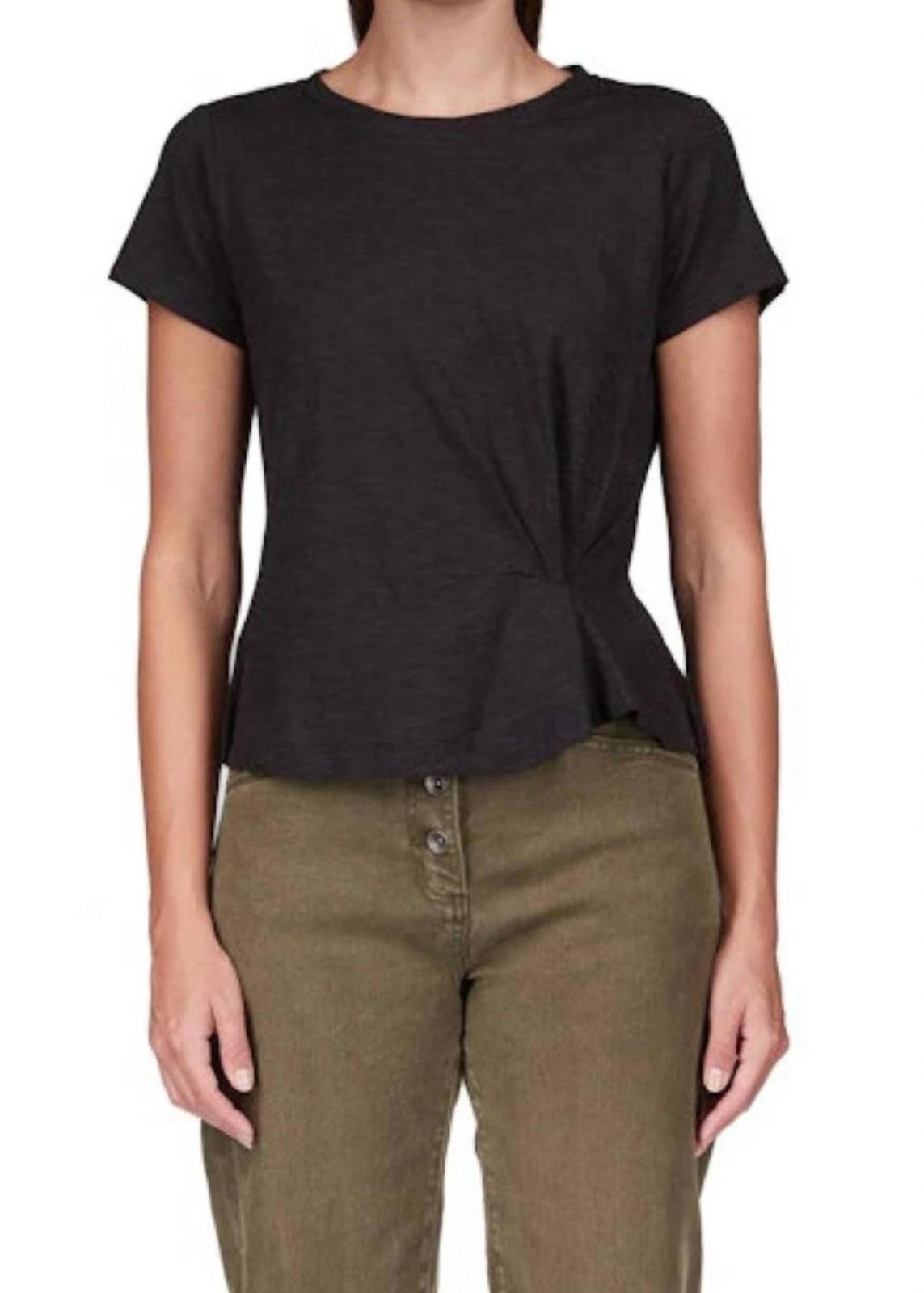 Sanctuary Twist Front Crew Neck Tee Black - $47.00