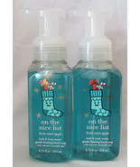 Bath &amp; Body Works Foaming Hand Soap Lot of 2 ON THE NICE LIST FRESH MINT... - $27.99