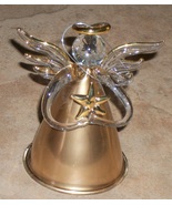  gilden glass angel ornament nib avon - $17.87