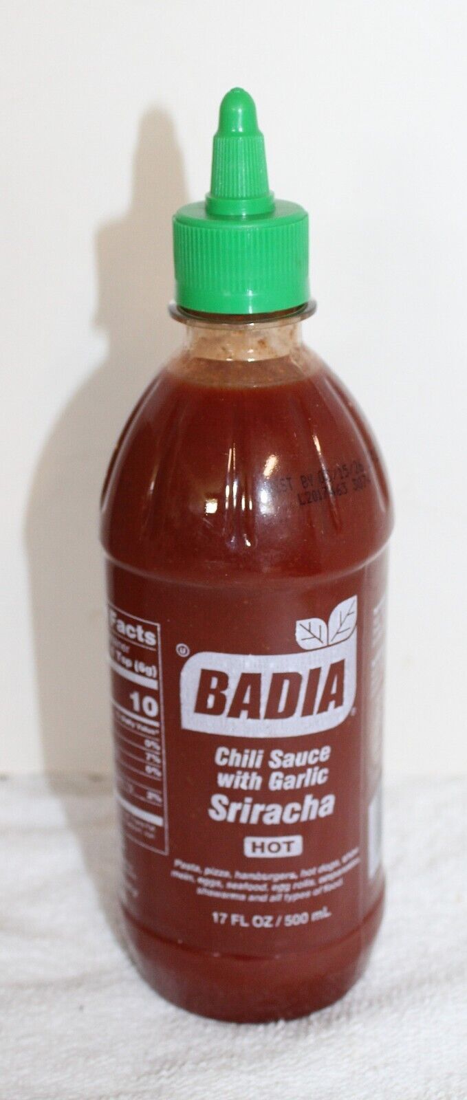 Primary image for Badia Sriracha Picante Chili Hot Sauce ~ 17 Oz Bottle ~ Exp 3/15/2026
