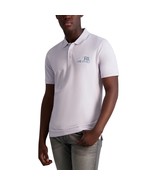 Karl Lagerfeld Men&#39;s Slim-Fit Logo Short-Sleeve Polo Shirt Lavender XL B4HP - $47.39 CAD
