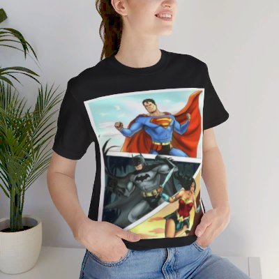 DC Trinity Tee: Iconic Heroes Unite, dc shirt hero style